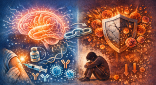 Illustratie link tussen brein en immuunsysteem